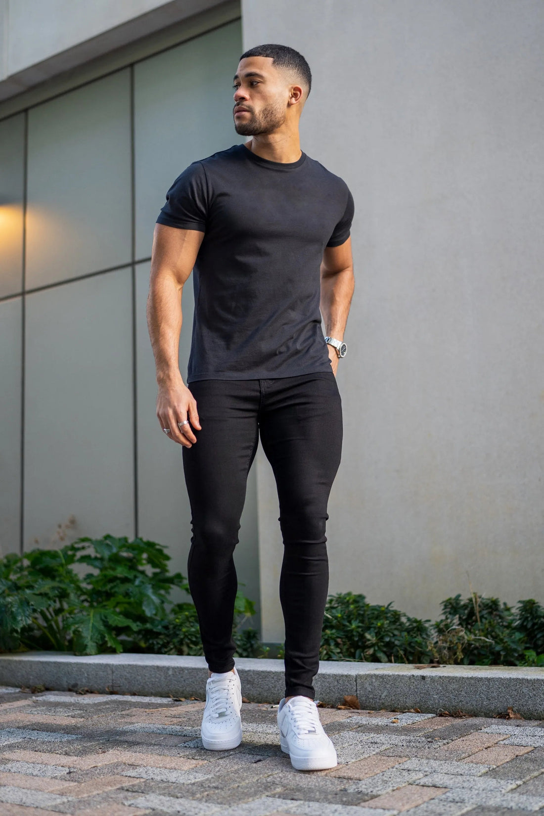 Lorenzo Schwarze Jeans