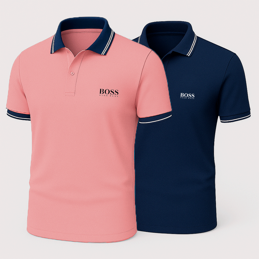 [Buy 2, get 1 free] Pack of 2 Premiere polo shirts + exclusive watch